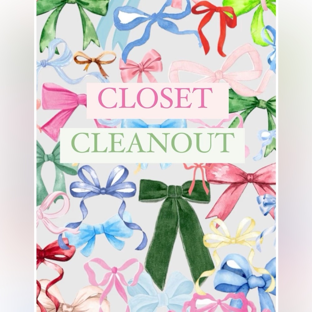 Closet clean out 
Everything $3